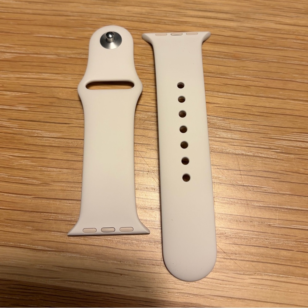 Authentic Apple Watch Sport Band, 42mm, Light Blush (Size S/M)